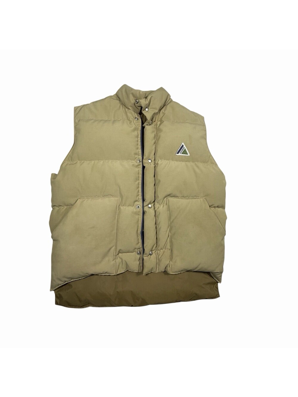 Ascente Vintage Tan Men’s Puffer Goose Down Vest Size M GORPCORE Made In USA